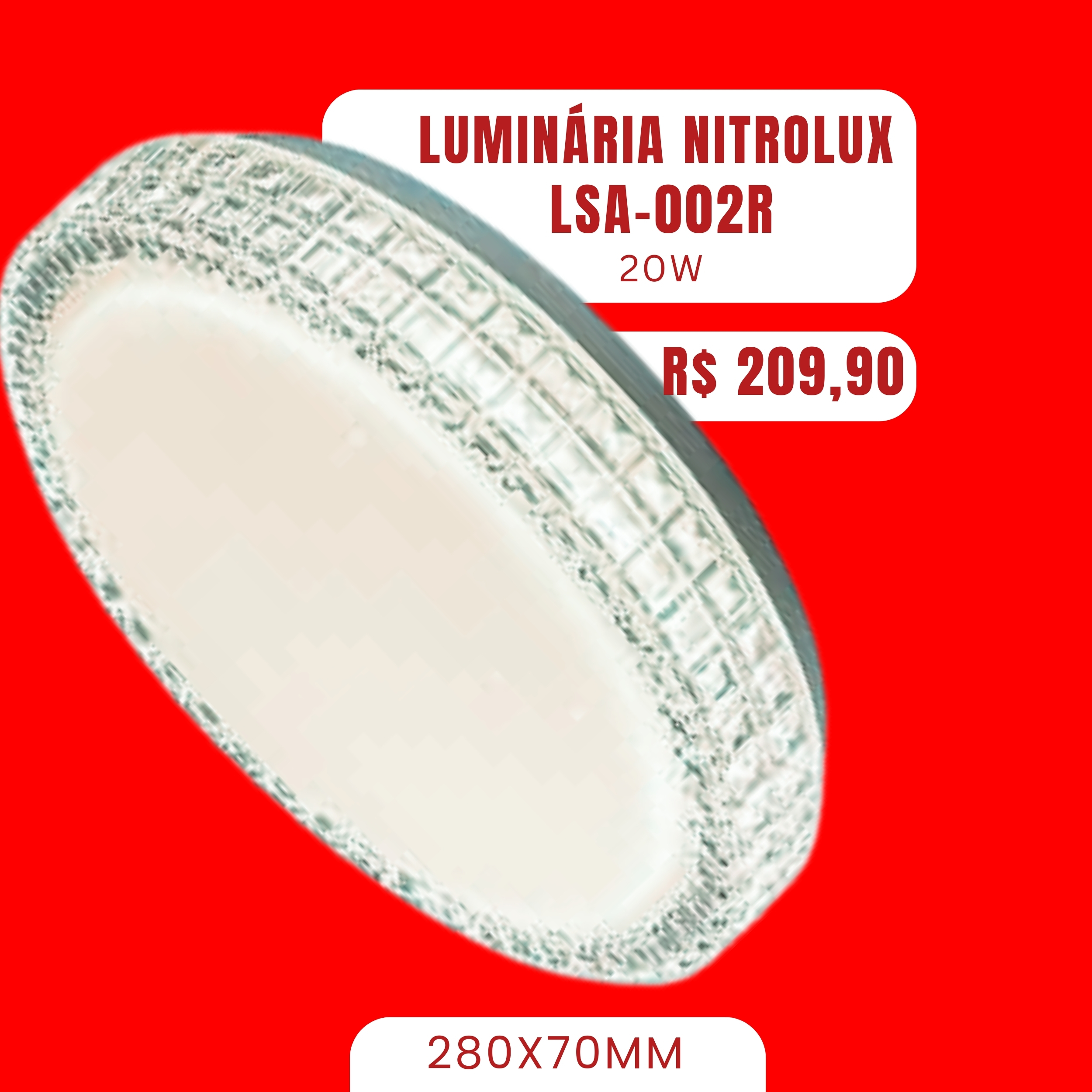 LUMINARIA NITROLUX LSA-002R 20W