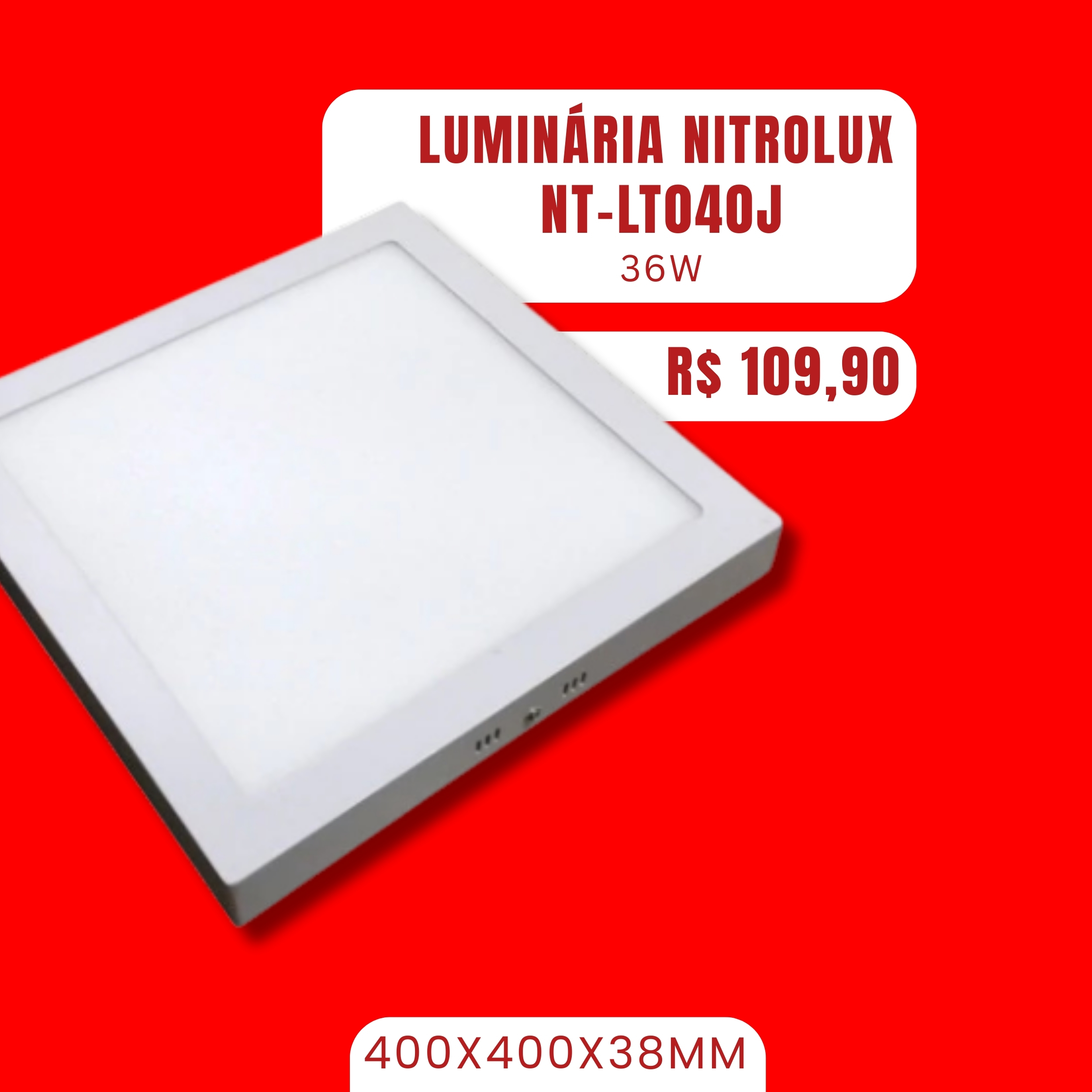 LUMINARIA NITROLUX NT-LT040J 36W