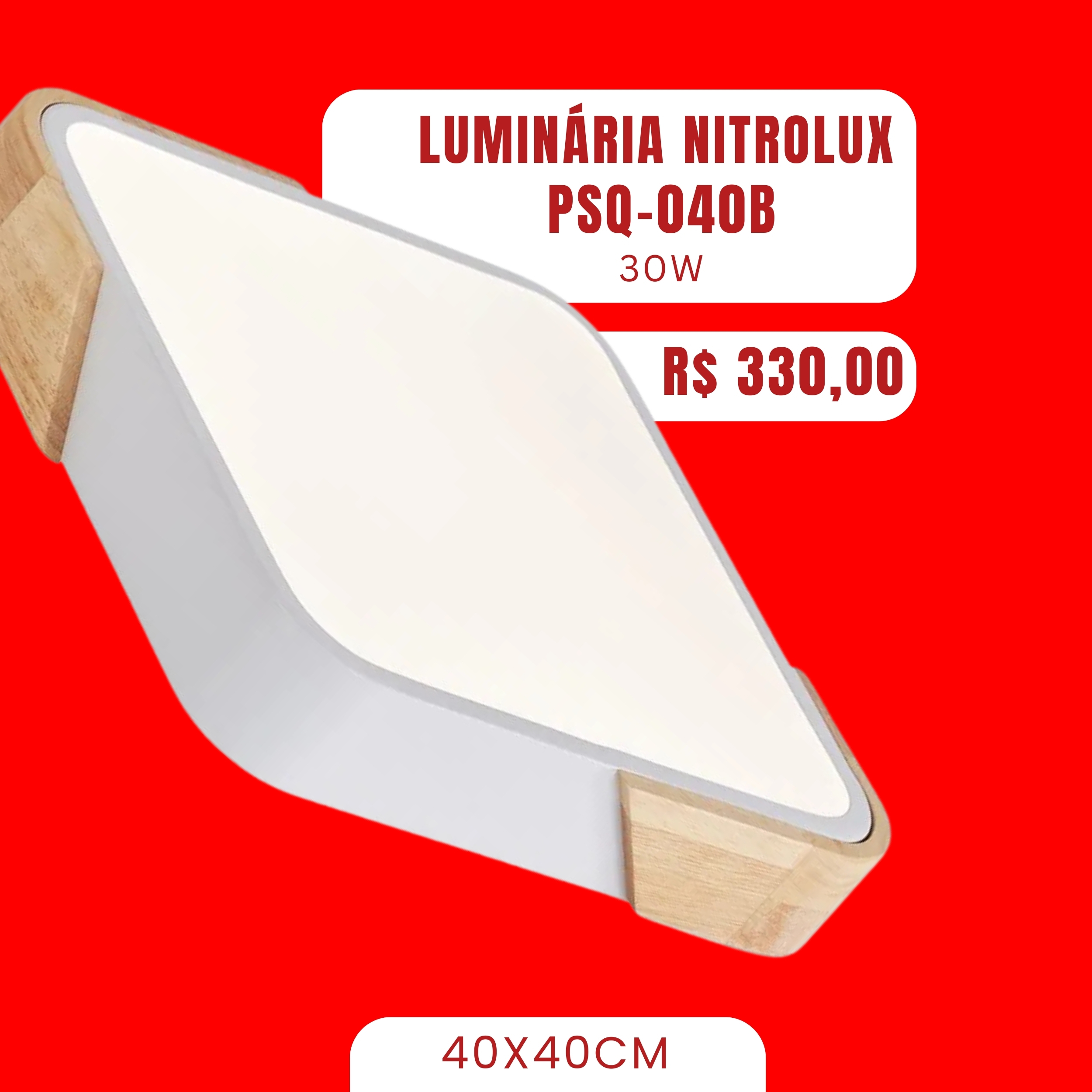 LUMINARIA NITROLUX PSQ-040B 30W