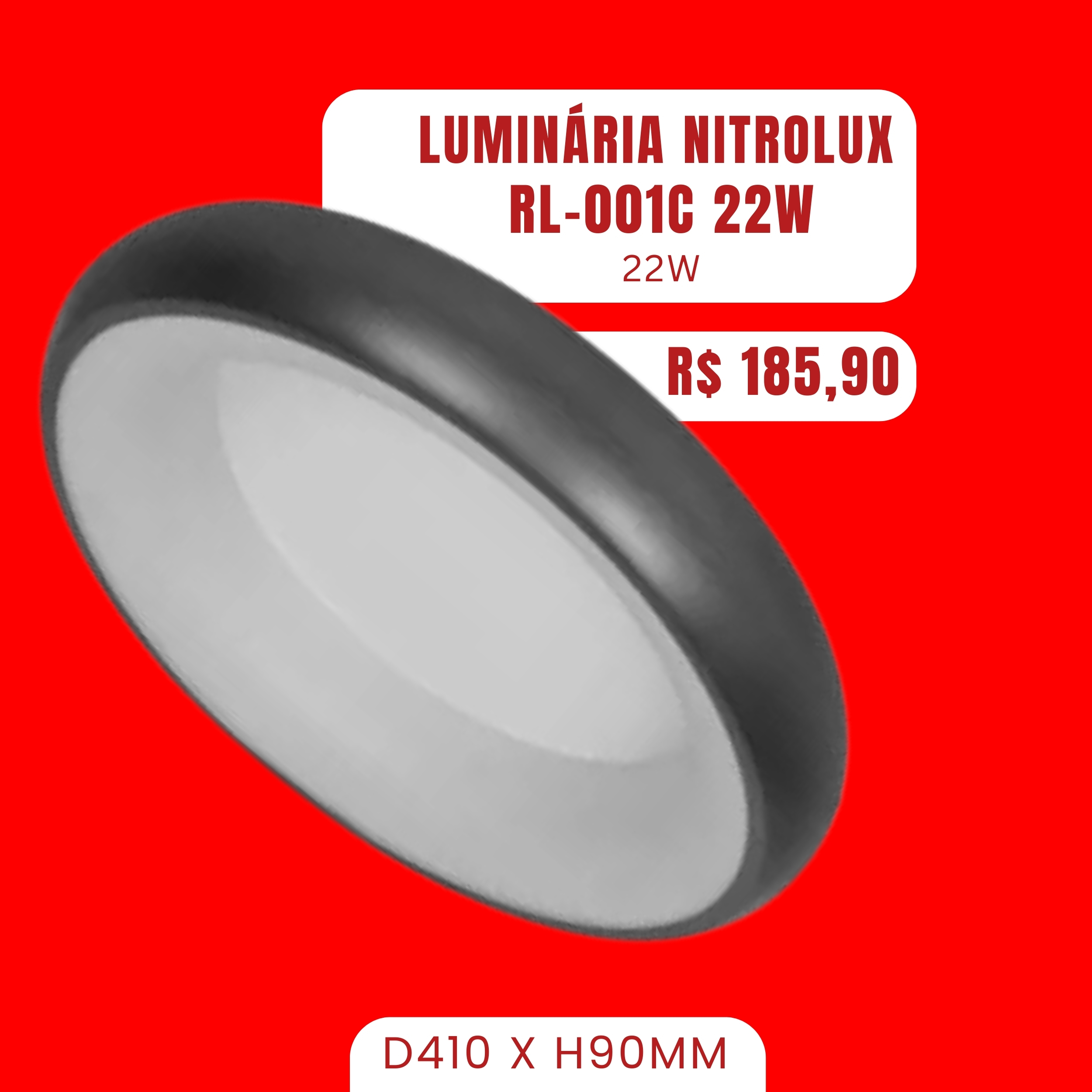 LUMINARIA NITROLUX RL-001C 22W